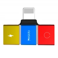 تبدیل Yesido YAU08 Lightning to Dual Lightning
