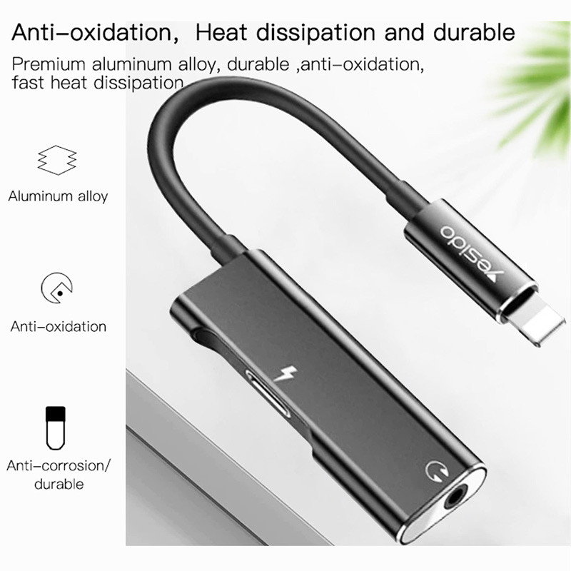 تبدیل Yesido YAU11 Lightning to AUX / Lightning