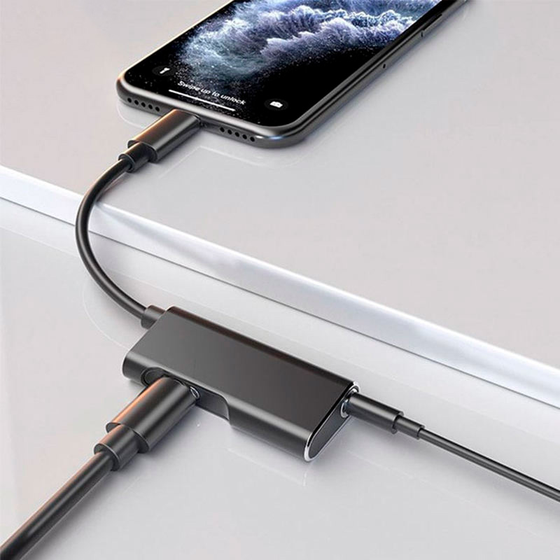 تبدیل Yesido YAU11 Lightning to AUX / Lightning
