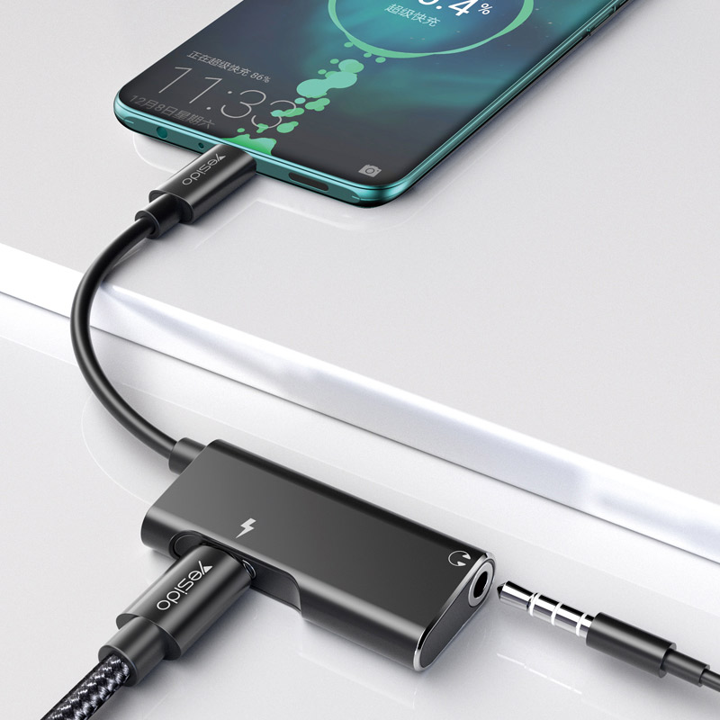 تبدیل Yesido YAU22 Type-C to AUX / Type-C