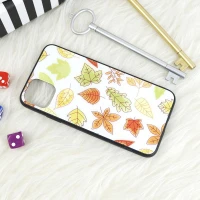 قاب پشت گلسی طرحدار برگ پاییزی iPhone 11 Pro Max