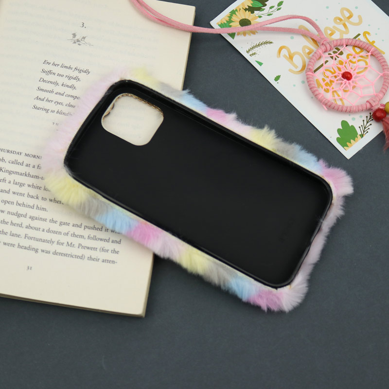 قاب پشمالو رنگین کمانی آیفون iPhone 12 Pro