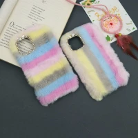 قاب پشمالو رنگین کمانی آیفون iPhone 12 Pro