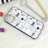 قاب پشت گلسی طرحدار گربه iPhone 12 Pro Max