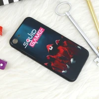 قاب پشت گلسی طرحدار اسکویید گیم iPhone 7/8
