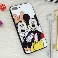 قاب پشت گلسی طرحدار میکی موس iPhone 7 Plus / 8 Plus