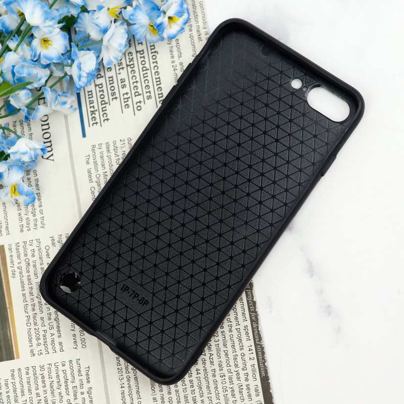 قاب ماربل طلایی پوم پوم دار + پاپ سوکت الماسی آیفون iPhone 7 Plus / 8 Plus