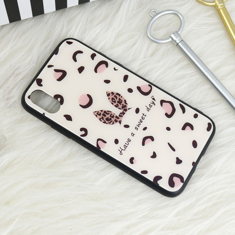 قاب پشت گلسی طرحدار خرگوش iPhone X/XS
