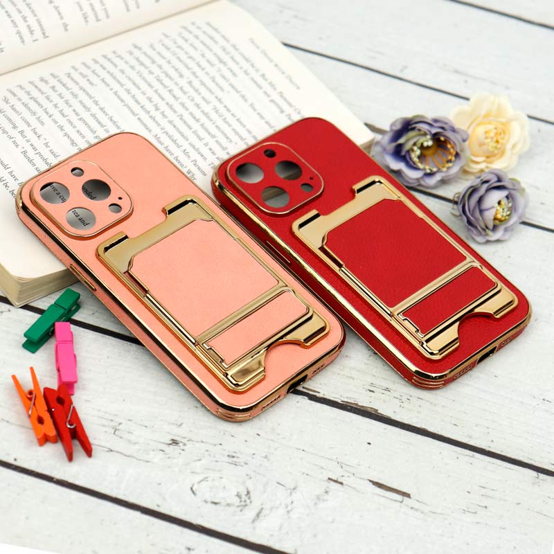 قاب محافظ لنزدار محکم چرمی جاکارتی دار iPhone 13 Pro