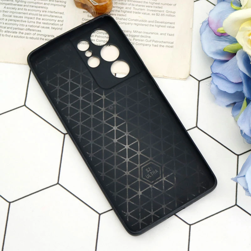 قاب چرمی سامسونگ Galaxy S21 Ultra لاکچری محافظ لنزدار کد 3