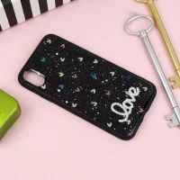 قاب PC ماربل طرح Love آیفون iPhone X/XS