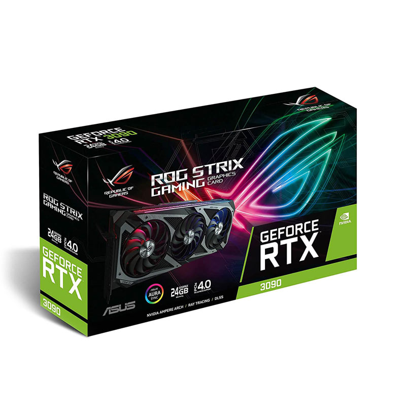 کارت گرافیک ASUS ROG STRIX RTX3090 OC 24GB GDDR6X 384Bit