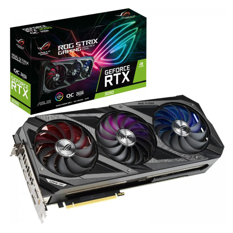 کارت گرافیک ASUS ROG STRIX RTX3090 OC 24GB GDDR6X 384Bit