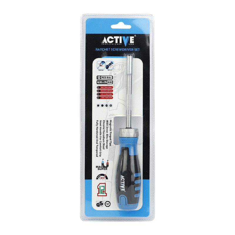 ست پیچ گوشتی جغجغه ای 13 عددی Active Tools AC-6112SR