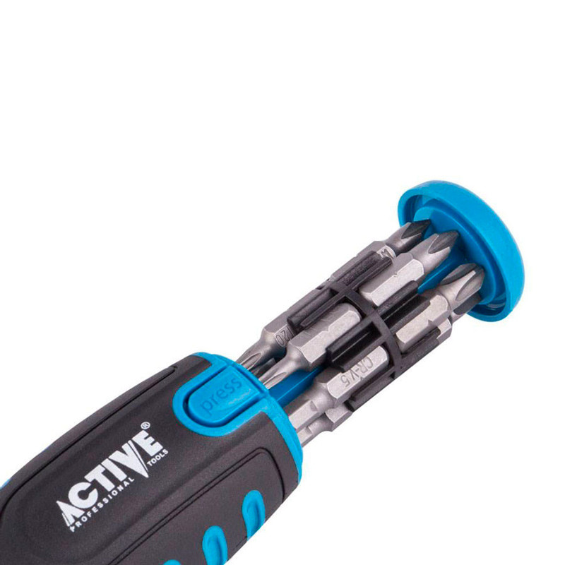 ست پیچ گوشتی جغجغه ای 13 عددی Active Tools AC-6112SR