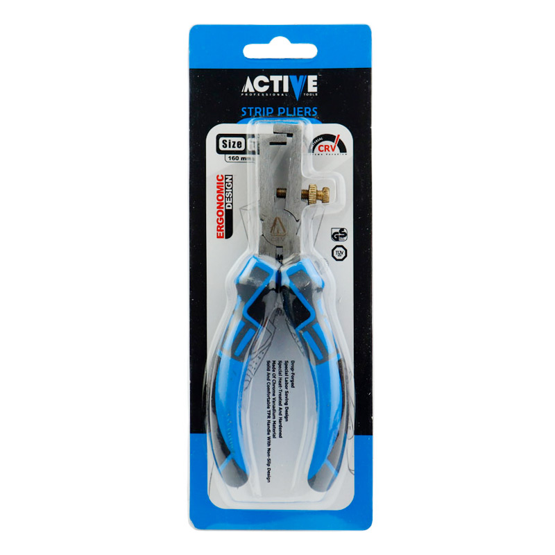 انبر سیم لخت کن اکتیو تولز AC-6306W سایز 6 اینچ