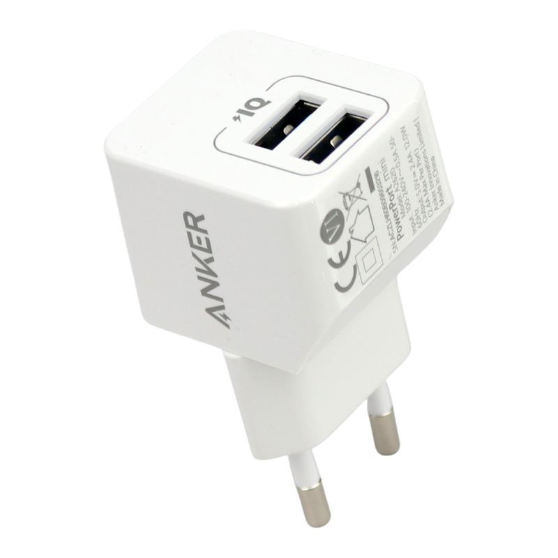 کلگی فست شارژ Anker Powerport Mini A2620 2Port 2.4A 12W