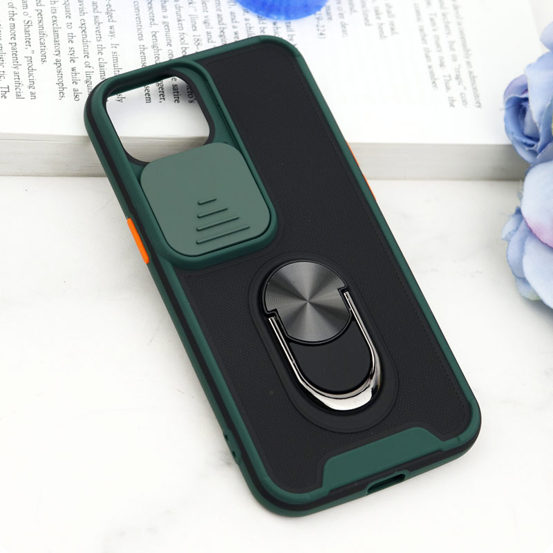 قاب ضد ضربه محافظ لنزدار کشویی هولدر دار بتمن کلاسیک آیفون iPhone 13