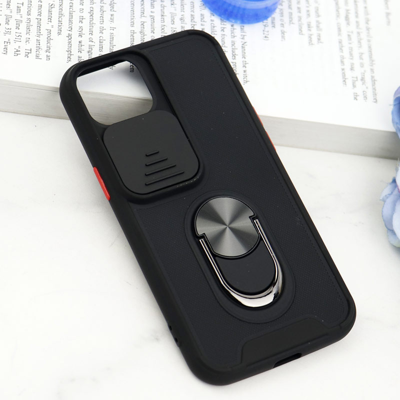 قاب ضد ضربه محافظ لنزدار کشویی هولدر دار بتمن کلاسیک آیفون iPhone 13