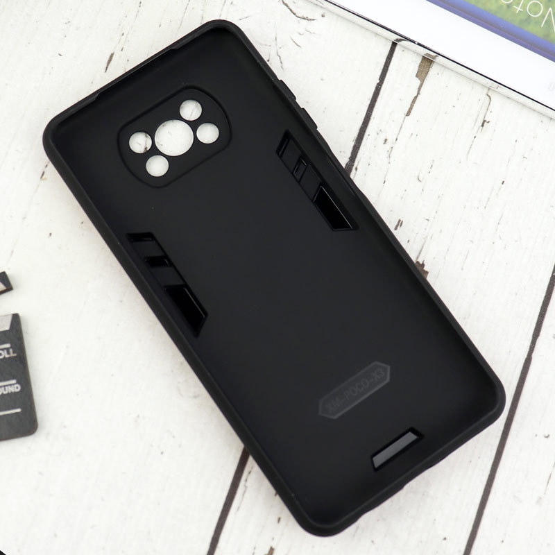 قاب ضد ضربه محافظ لنز دار هولدر دار بتمن Xiaomi Poco X3
