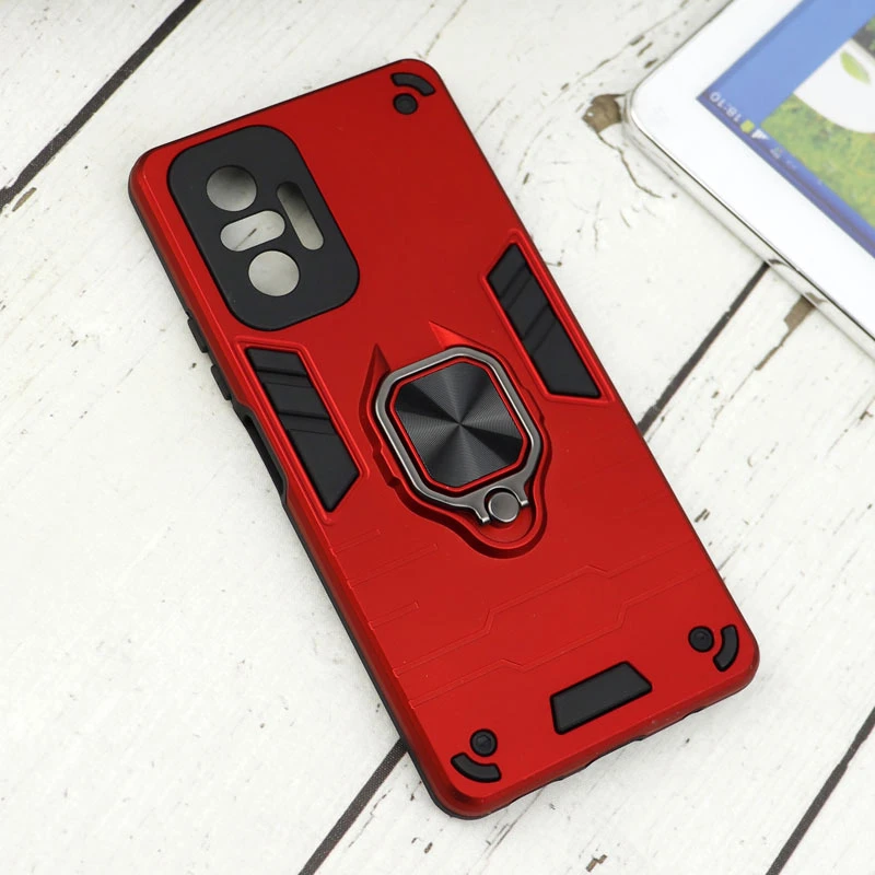 قاب ضد ضربه محافظ لنزدار کشویی هولدر دار بتمن Xiaomi Redmi Note 10 Pro