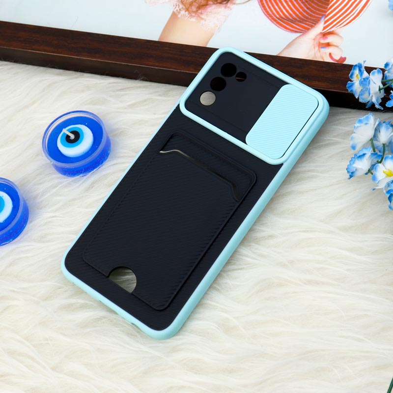 قاب ضد ضربه جاکارتی دار محافظ لنز کشویی کلاسیک Samsung Galaxy A03s
