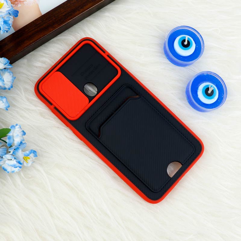 قاب ضد ضربه جاکارتی دار محافظ لنز کشویی کلاسیک Samsung Galaxy A11