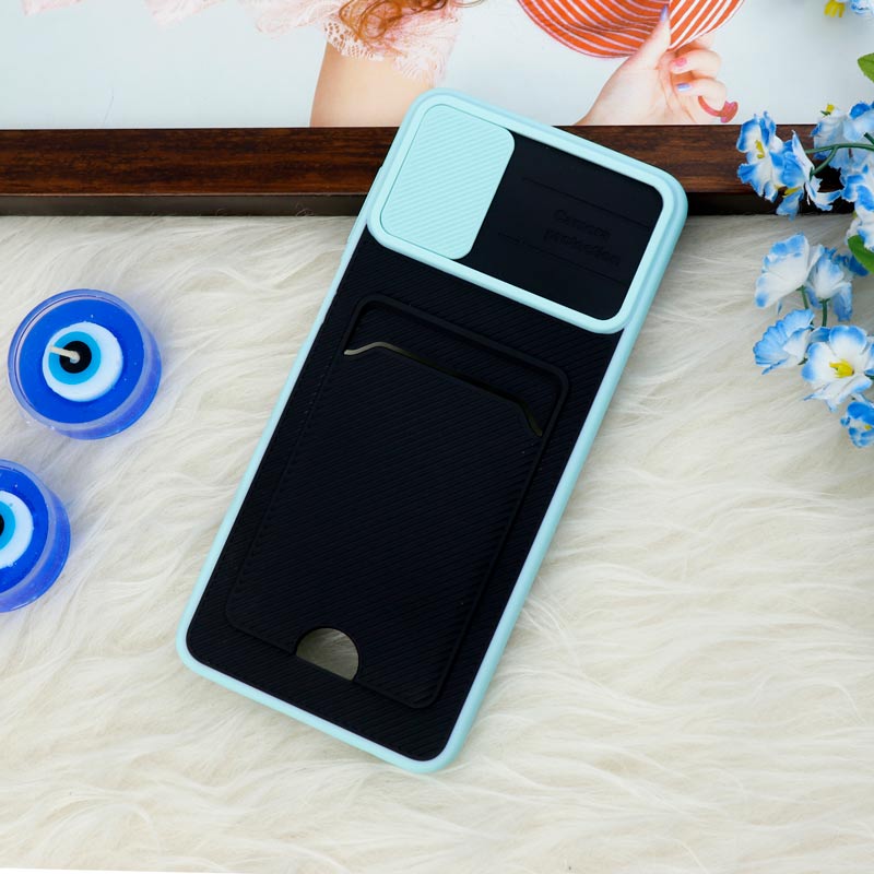 قاب ضد ضربه جاکارتی دار محافظ لنز کشویی کلاسیک Samsung Galaxy A12