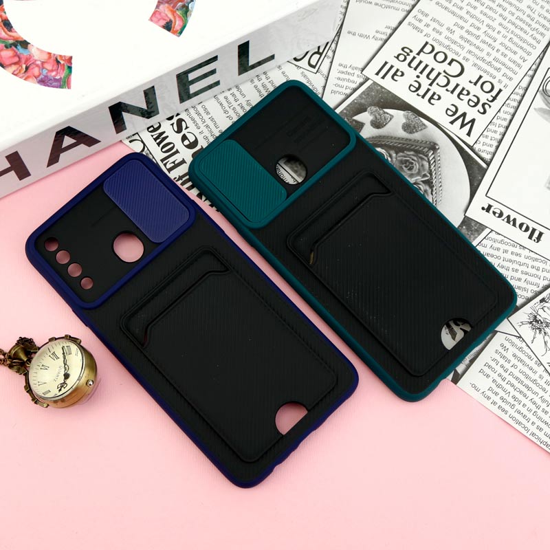 قاب ضد ضربه جاکارتی دار محافظ لنز کشویی کلاسیک Samsung Galaxy A20s