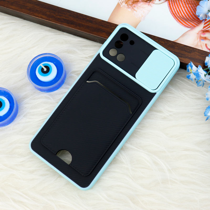 قاب ضد ضربه جاکارتی دار محافظ لنز کشویی کلاسیک Samsung Galaxy A31