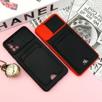 قاب ضد ضربه جاکارتی دار محافظ لنز کشویی کلاسیک Samsung Galaxy A31