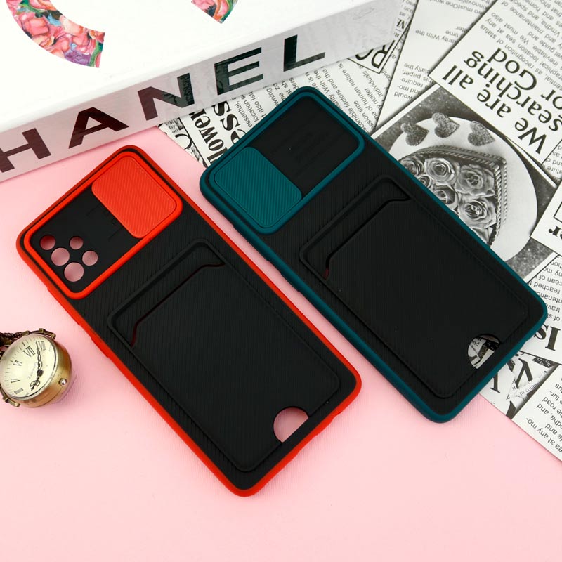 قاب ضد ضربه جاکارتی دار محافظ لنز کشویی کلاسیک Samsung Galaxy A51