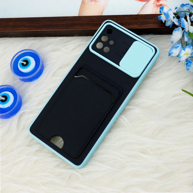 قاب ضد ضربه جاکارتی دار محافظ لنز کشویی کلاسیک Samsung Galaxy A71