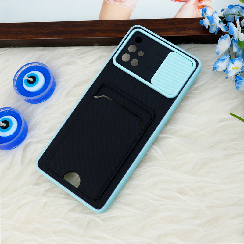 قاب ضد ضربه جاکارتی دار محافظ لنز کشویی کلاسیک Samsung Galaxy A71