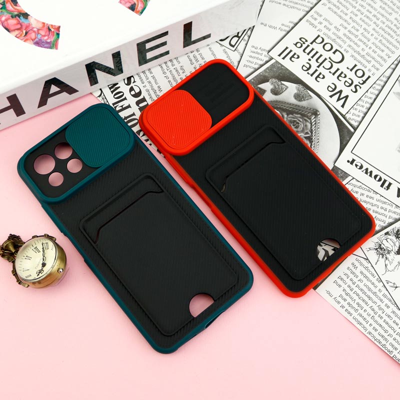 قاب ضد ضربه جاکارتی دار محافظ لنز کشویی کلاسیک Xiaomi Mi 11 Lite