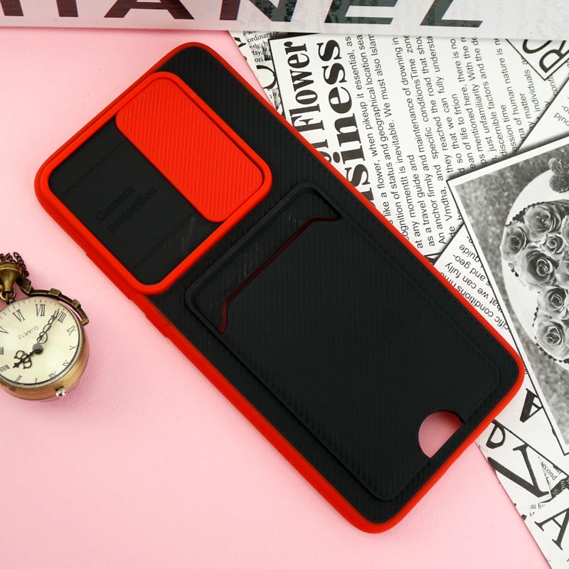 قاب ضد ضربه جاکارتی دار محافظ لنز کشویی کلاسیک Xiaomi Redmi Note 8 Pro