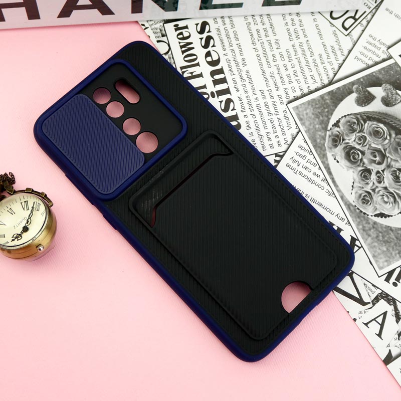 قاب ضد ضربه جاکارتی دار محافظ لنز کشویی کلاسیک Xiaomi Redmi Note 8 Pro
