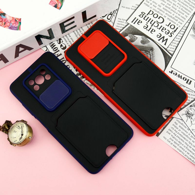 قاب ضد ضربه جاکارتی دار محافظ لنز کشویی کلاسیک Xiaomi Poco X3