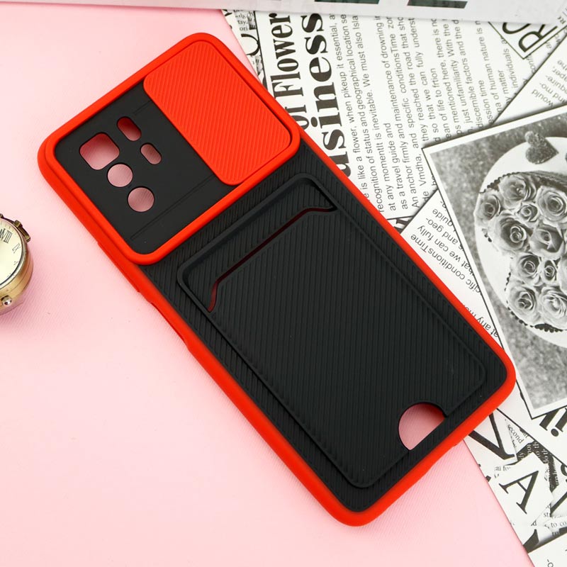 قاب ضد ضربه جاکارتی دار محافظ لنز کشویی کلاسیک Xiaomi Poco X3 GT