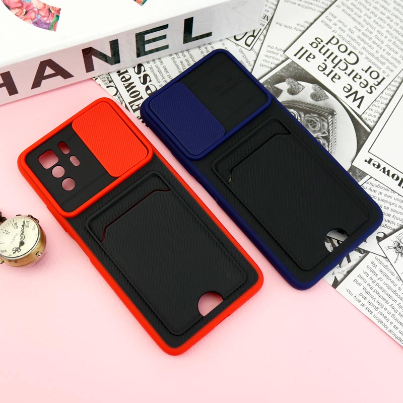 قاب ضد ضربه جاکارتی دار محافظ لنز کشویی کلاسیک Xiaomi Poco X3 GT