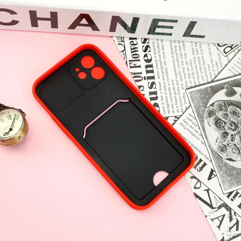 قاب ضد ضربه جاکارتی دار محافظ لنز کشویی کلاسیک iPhone 12