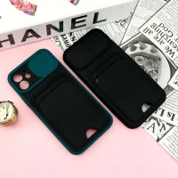 قاب ضد ضربه جاکارتی دار محافظ لنز کشویی کلاسیک iPhone 12