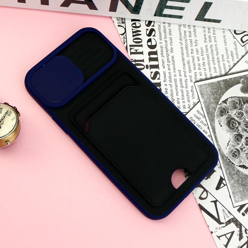 قاب ضد ضربه جاکارتی دار محافظ لنز کشویی کلاسیک iPhone 12 Pro