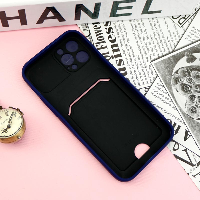 قاب ضد ضربه جاکارتی دار محافظ لنز کشویی کلاسیک iPhone 12 Pro