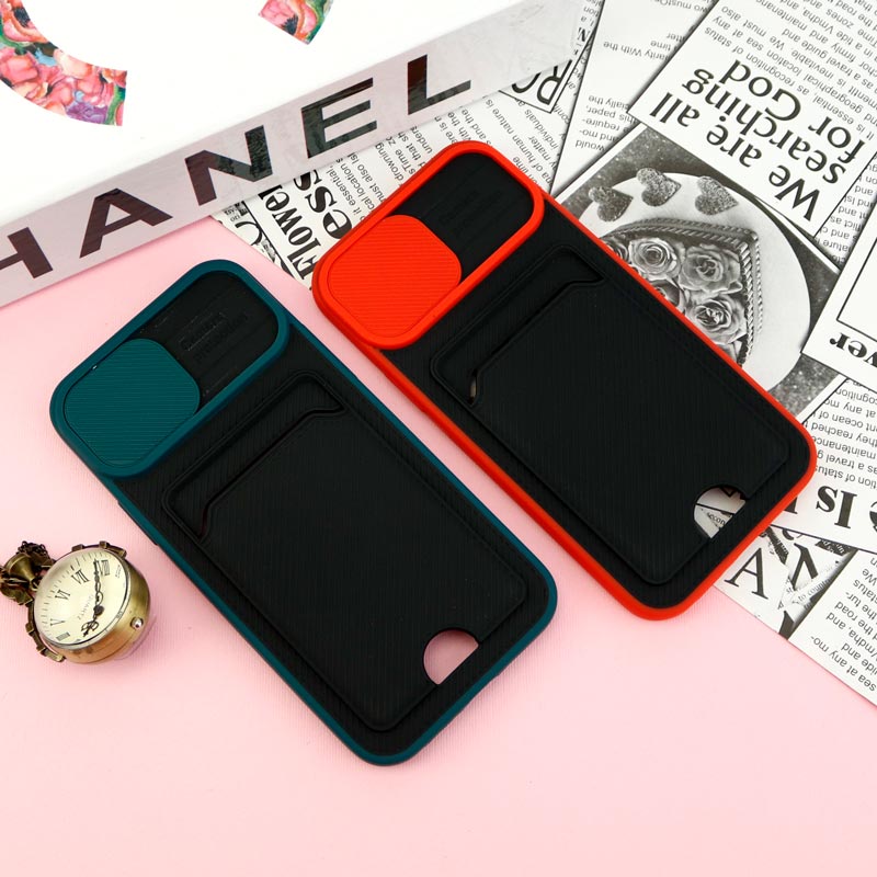 قاب ضد ضربه جاکارتی دار محافظ لنز کشویی کلاسیک iPhone 12 Pro