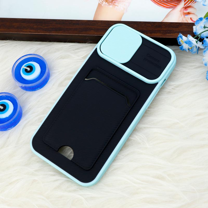 قاب ضد ضربه جاکارتی دار محافظ لنز کشویی کلاسیک iPhone 12 Pro Max
