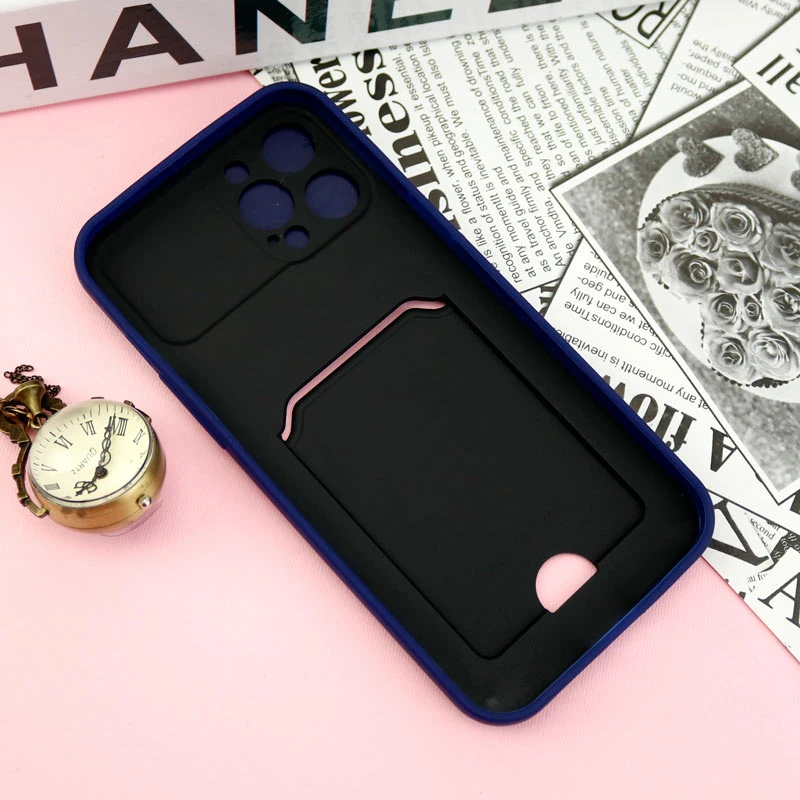قاب ضد ضربه جاکارتی دار محافظ لنز کشویی کلاسیک iPhone 12 Pro Max