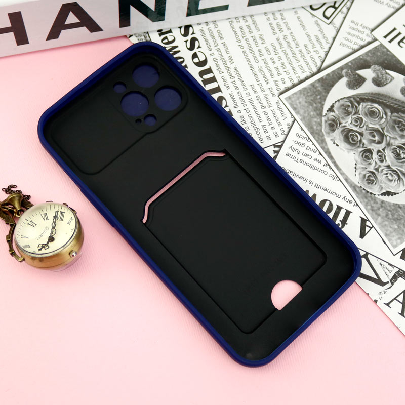 قاب ضد ضربه جاکارتی دار محافظ لنز کشویی کلاسیک iPhone 12 Pro Max