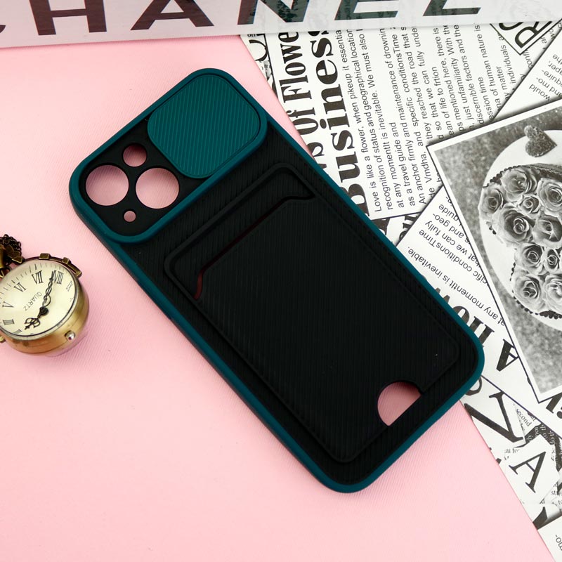 قاب ضد ضربه جاکارتی دار محافظ لنز کشویی کلاسیک iPhone 13
