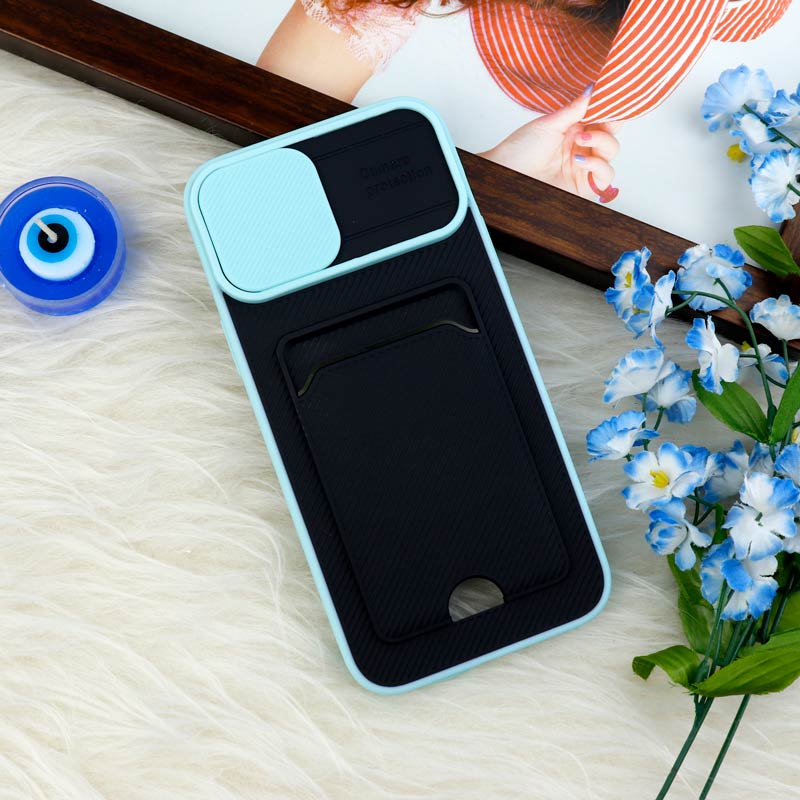 قاب ضد ضربه جاکارتی دار محافظ لنز کشویی کلاسیک iPhone 13 Pro Max